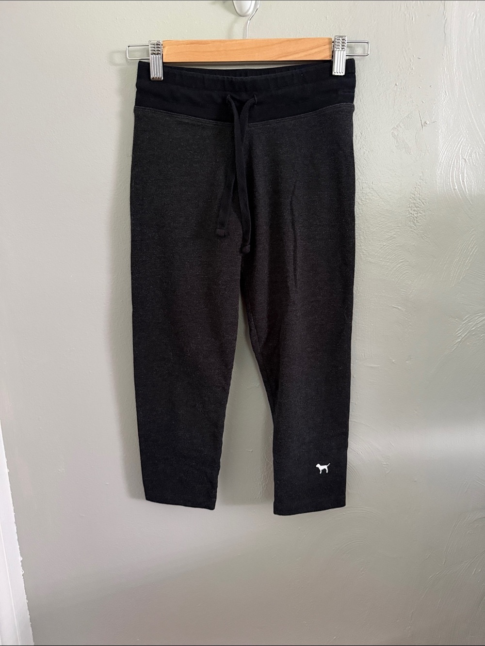 Victoria's Secret PINK yoga pants featuring a drawstring waist